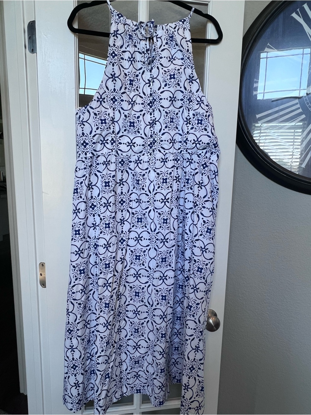 JCrew Factory Strappy Poplin Halter Dress - Picture 5 of 5